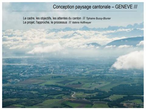 Présentation de la Conception paysage cantonale à la FSU | Laboratoire ...